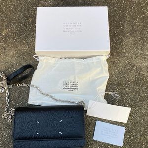 Maison Margiela Black chain wallet bag